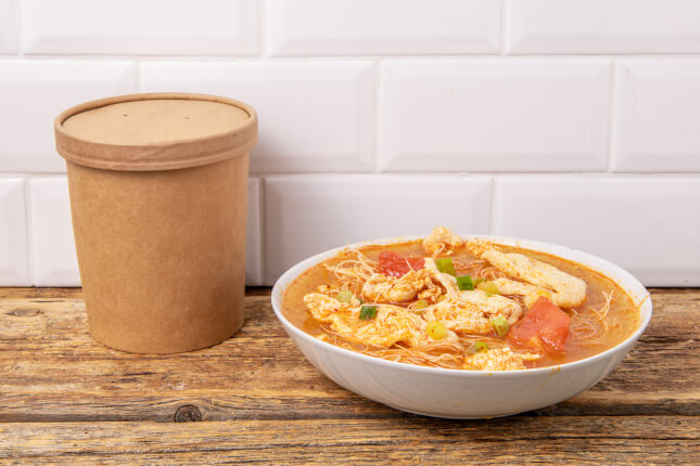 Soupe Tom Yum Au Poulet Portions Congel E March Des Fermes Lufa