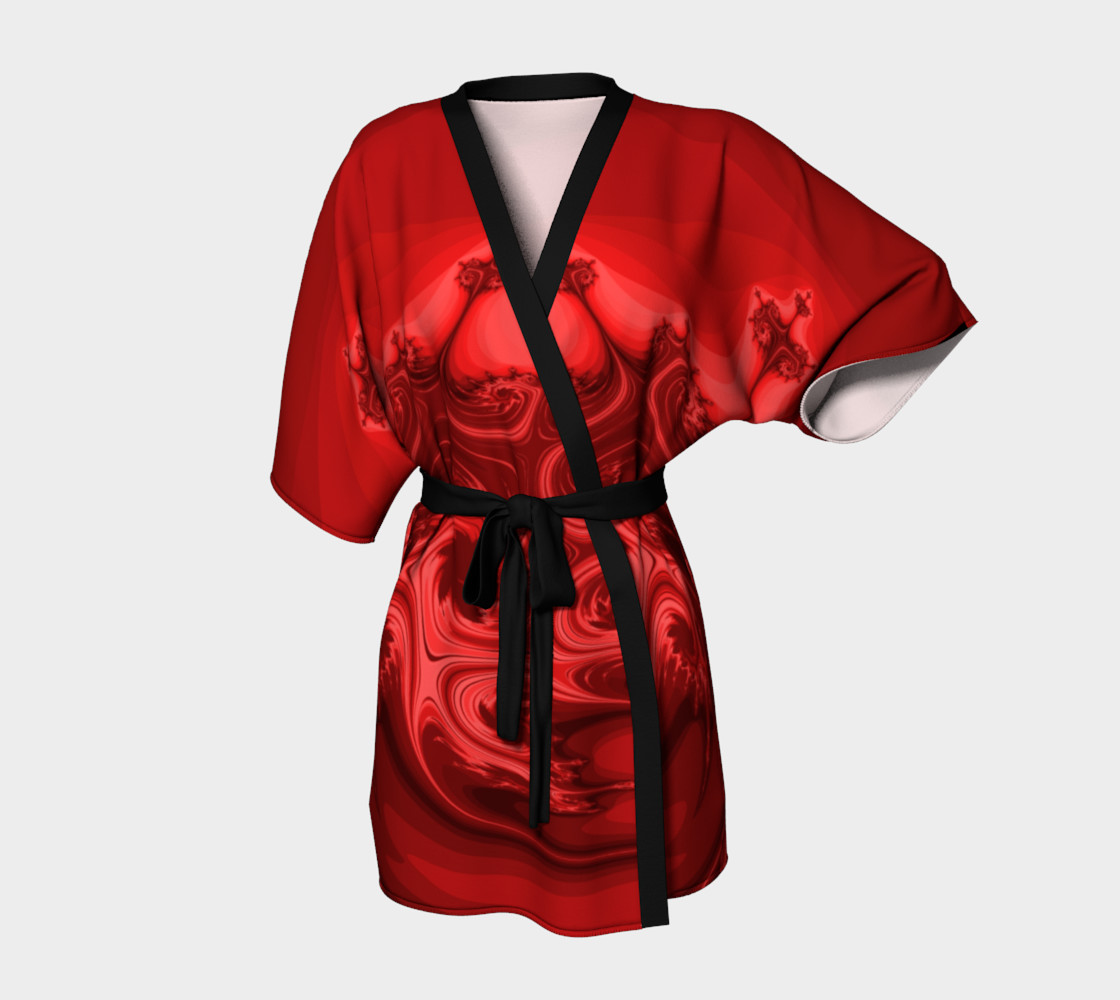 Черно красное кимоно