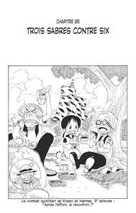 One Piece édition originale - Chapitre 85 Trois sabres contre six