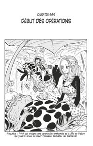 One Piece édition originale - Chapitre 669 Début des opérations