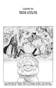 One Piece édition originale - Chapitre 730 Trois atouts