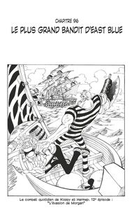 One Piece édition originale - Chapitre 96 Le plus grand bandit d'East Blue