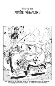 One Piece édition originale - Chapitre 684 Arrête, Végapunk !