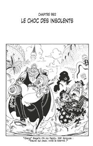 One Piece édition originale - Chapitre 982 Le choc des insolents