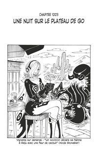 One Piece édition originale - Chapitre 1003 Une nuit sur le plateau de go