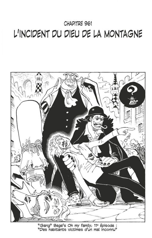 One Piece édition originale - Chapitre 961 L'incident du dieu de la montagne