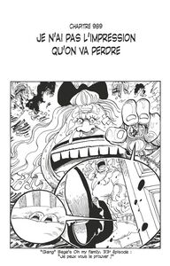One Piece édition originale - Chapitre 989 Je n'ai pas l'impression qu'on va perdre