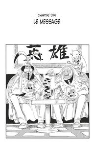 One Piece édition originale - Chapitre 594 Le message