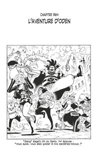 One Piece édition originale - Chapitre 964 L'aventure d'Oden