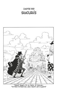 One Piece édition originale - Chapitre 959 Samouraïs