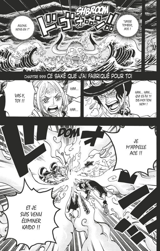 One Piece édition originale - Chapitre 999 Ce saké que j'ai fabriqué pour toi
