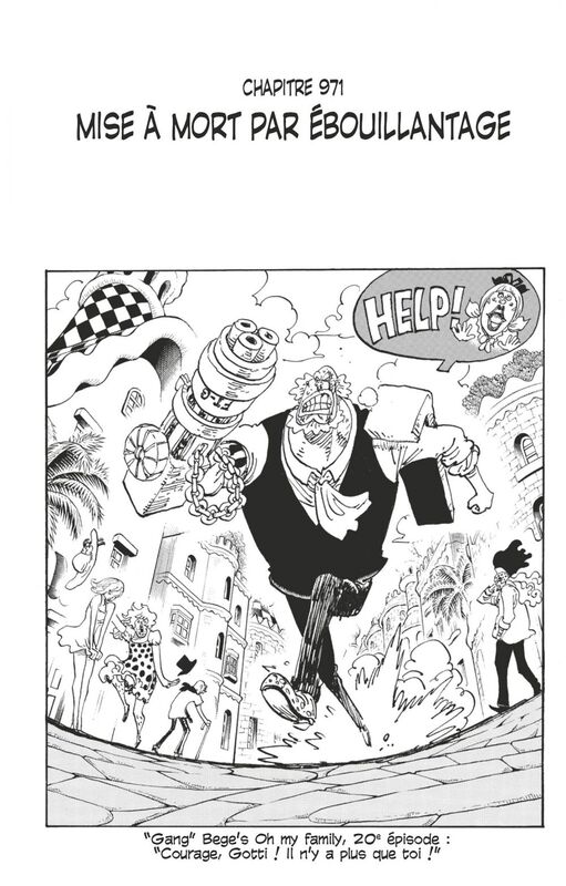 One Piece édition originale - Chapitre 971 Mise à mort par ébouillantage