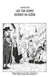 One Piece édition originale - Chapitre 978 Les tobi roppo entrent en scène