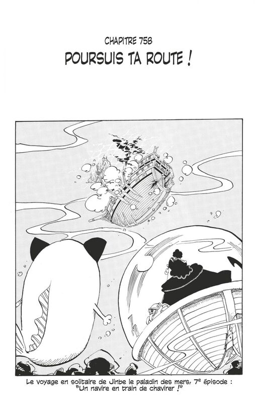 One Piece édition originale - Chapitre 758 Poursuis ta route !