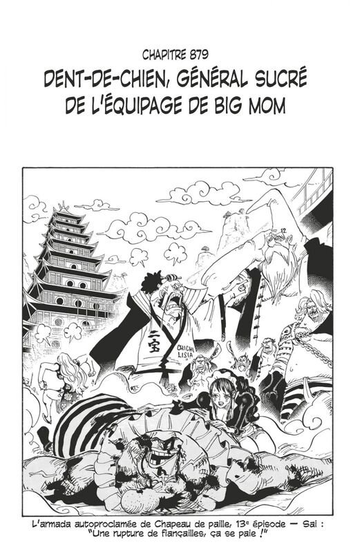 One Piece édition originale - Chapitre 879 Dent-de-chien, général sucré de l'équipage de Big Mom