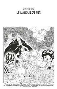 One Piece édition originale - Chapitre 840 Le masque de fer