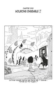 One Piece édition originale - Chapitre 1043 Mourons ensemble !!