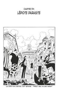 One Piece édition originale - Chapitre 514 Lépiote parasite