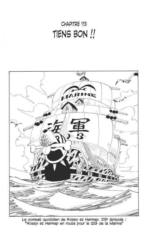 One Piece édition originale - Chapitre 113 Tiens bon !!