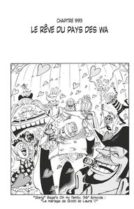 One Piece édition originale - Chapitre 993 Le rêve du pays des Wa
