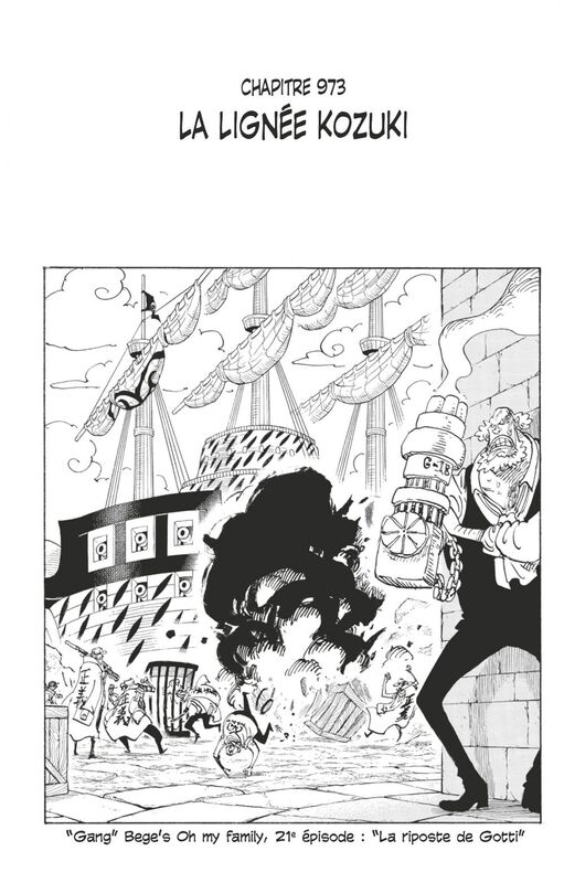 One Piece édition originale - Chapitre 973 La lignée Kozuki