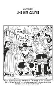 One Piece édition originale - Chapitre 657 Une tête coupée