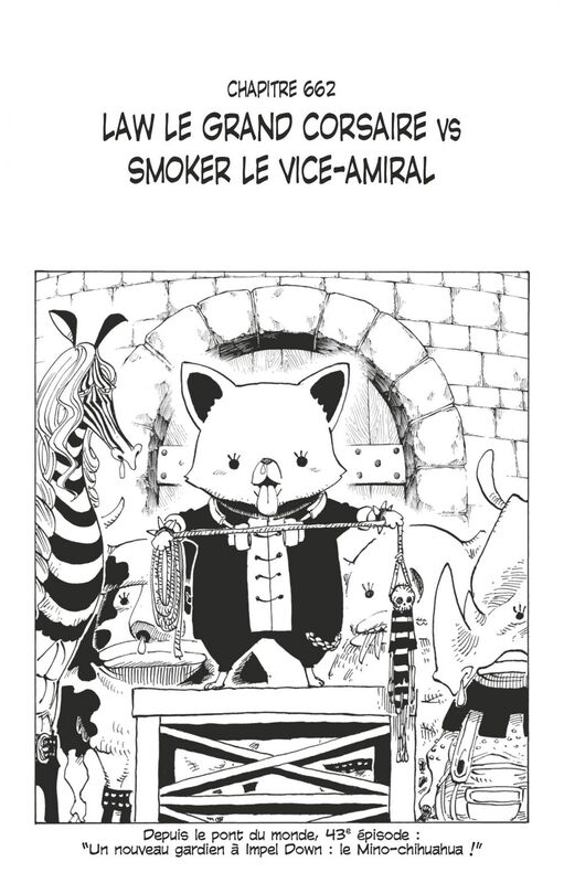 One Piece édition originale - Chapitre 662 Law le grand corsaire VS Smoker le vice-amiral
