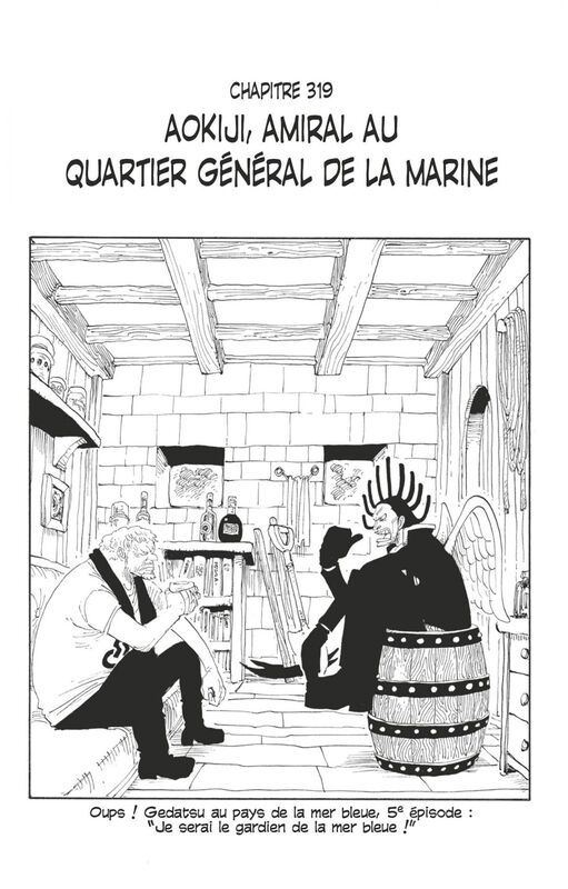One Piece édition originale - Chapitre 319 Aokiji, amiral au quartier général de la Marine