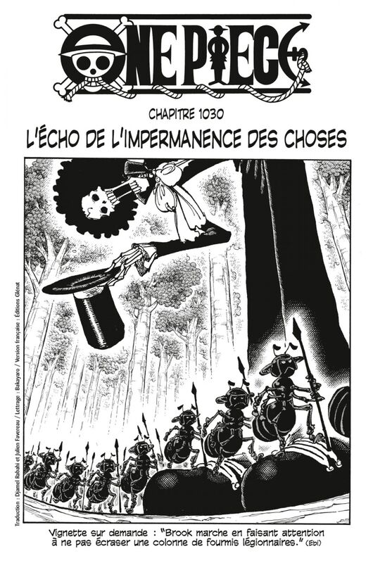 One Piece édition originale - Chapitre 1030 L'écho de l'impermanence des choses