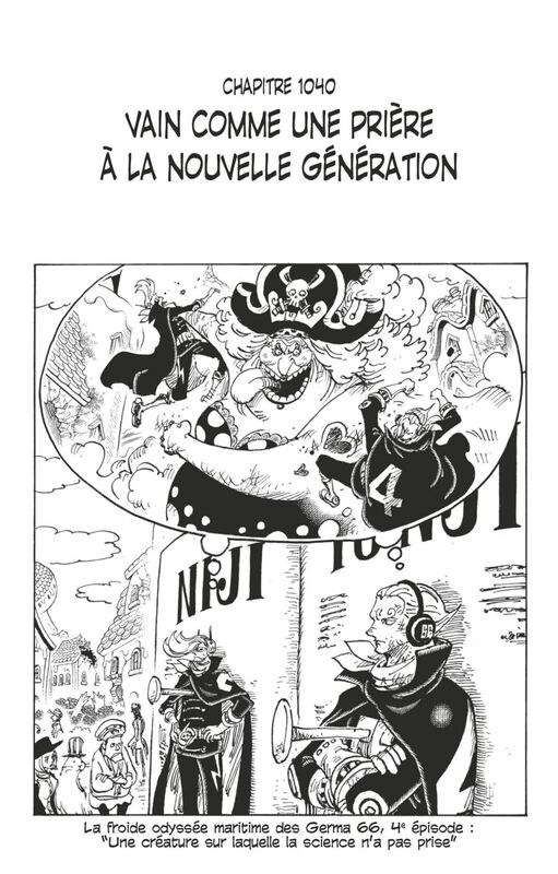 One Piece édition originale - Chapitre 1040 Vain comme une menace à la nouvelle génération