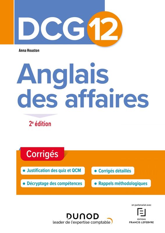 DCG 12 - Anglais des affaires - Corrigés - 2e éd.