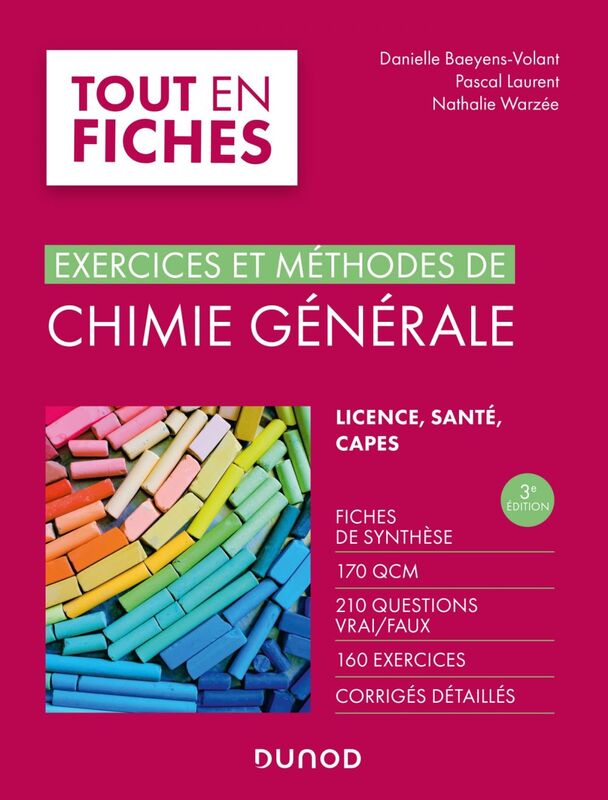 Chimie générale - 3e éd. Exercices et méthodes