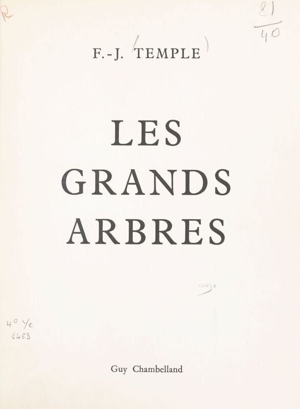 Les grands arbres