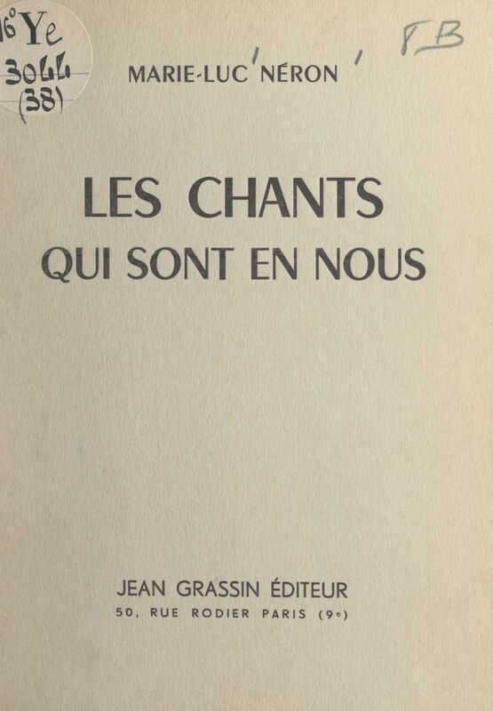 Les chants qui sont en nous