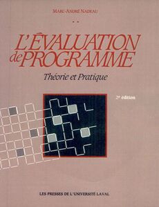 L'évaluation de programme 2e éd. Théorie et pratique