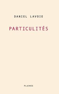 Particulités Essai/ poésie