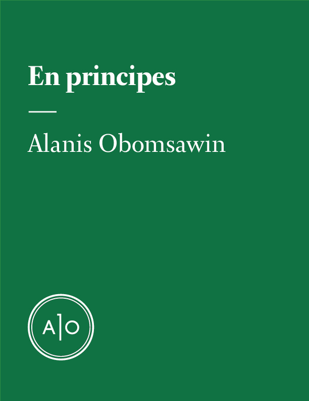 En principes: Alanis Obomsawin
