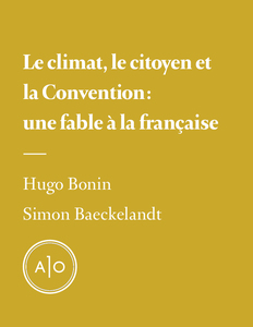 Le climat, le citoyen et la convention: une fable à la française