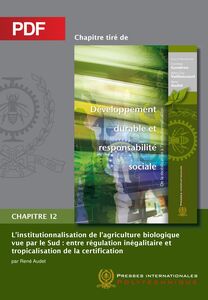 L'institutionnalisation de l'agriculture biologique vue par le Sud (Chapitre PDF) Entre régulation inégalitaire et tropicalisation de la certification