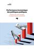 Performance économique des politiques publiques Évaluation des coûts-avantages et analyse d'impacts contrefactuels