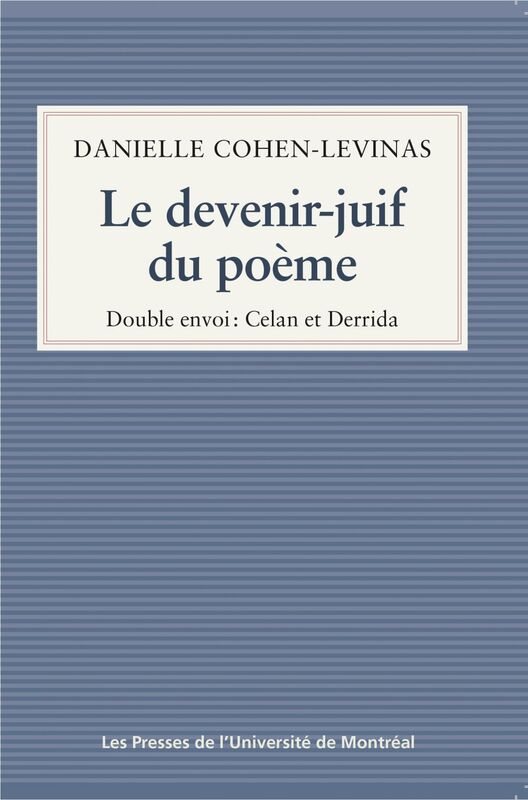 Le devenir-juif du poème Double envoi: Celan et Derrida