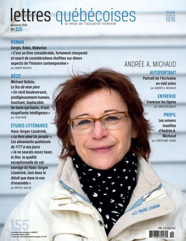 Lettres québécoises. No. 155, Automne 2014