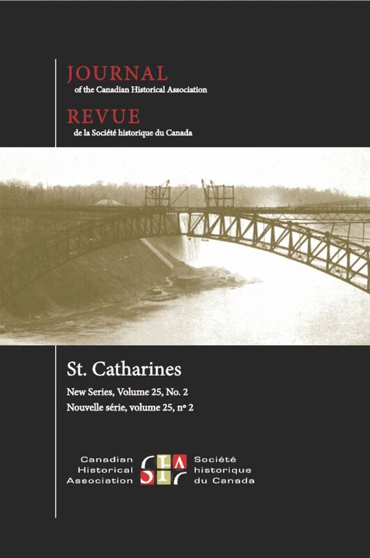 Journal of the Canadian Historical Association. Vol. 25 No. 2,  2014