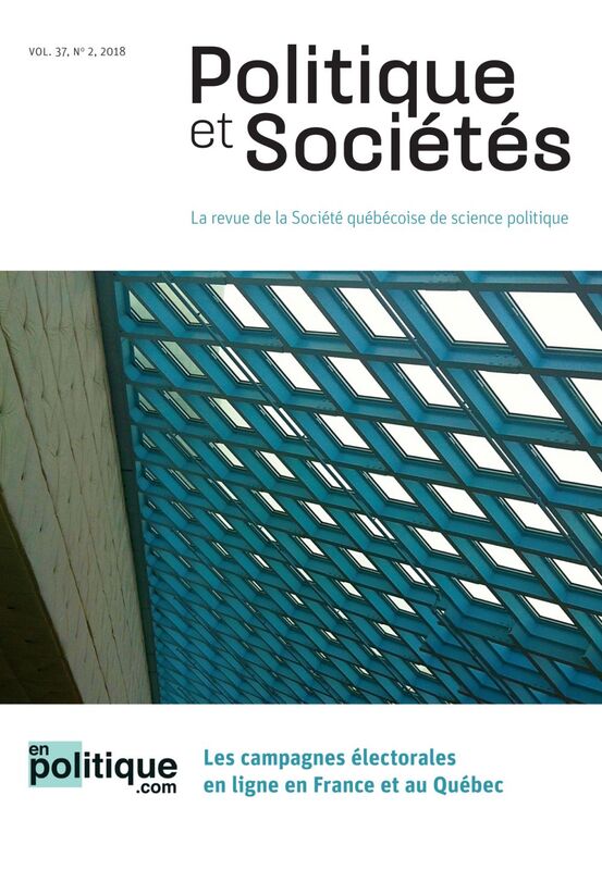 Politique et Sociétés. Vol. 37 No. 2,  2018 enpolitique.com