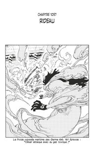 One Piece édition originale - Chapitre 1057 Rideau