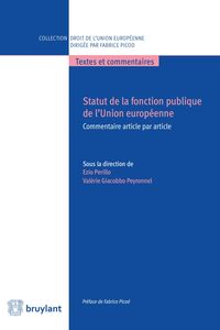 Statut de la fonction publique de l'Union européenne Commentaire article par article