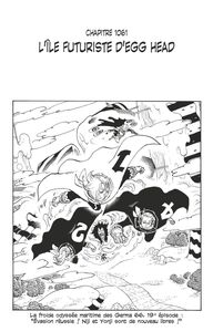 One Piece édition originale - Chapitre 1061 L'île futuriste d'Egg Head