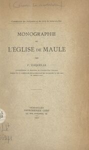 Monographie de l'église de Maule