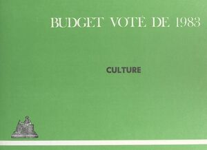 Budget voté de 1983 : Culture