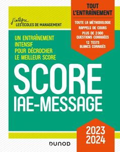 Score IAE-Message - 2022-2023 Tout l'entraînement
